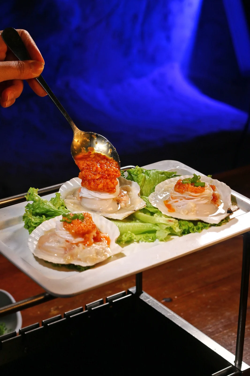Grilled Scallop with Glass Noodles